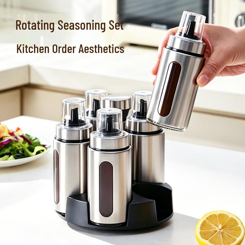 Kitchen Glass Spice Jar Set