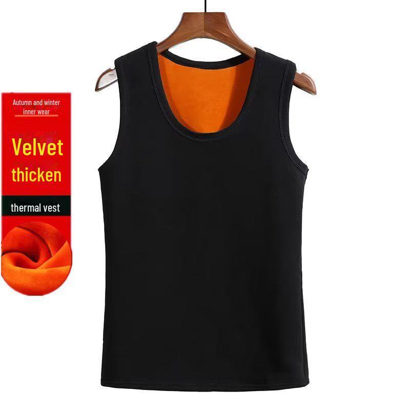 Men's Thickened Velvet-Lined Sleeveless Warm Vest