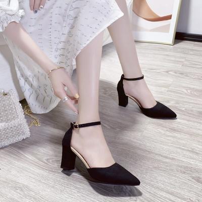 Ladies Shoes On Offer Luxury Sandals 2025 Summer Fashion Pointed Toe Women's Heeled Sandals Comfortable and Elegant Woman Shoes