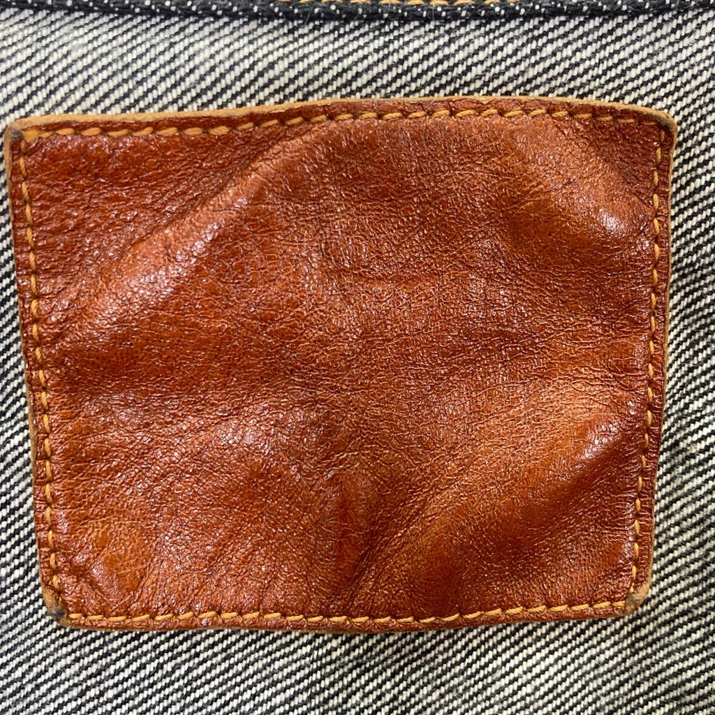 Leno MOONLOID Exclusive BRENDA Black Cotton Cinch Back Denim Trucker Jacket Jacket OO blackUsed