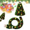 Christmas Wall Projector Tree Projection Light, USB Plug-and-Play LED with 6 Festive Portable Holiday Light Scenes, Flexible Gooseneck