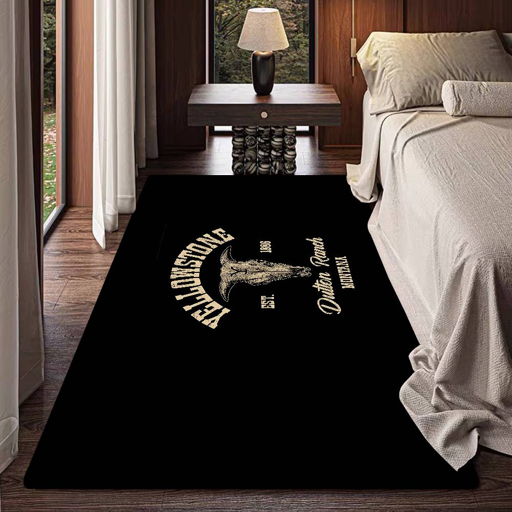 Y-Yellowstone Floor Mat INS Style Soft Bedroom Floor House Laundry Room Mat Anti-skid Household Carpets