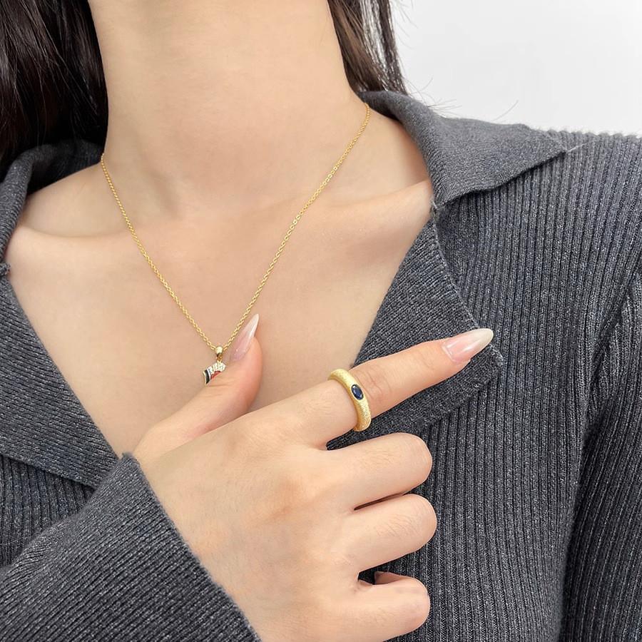 Italian Vintage Style Tri-color Adjustable Ring For Women With Luxurious Feel