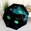 1pc Green Eyes Magic: Automatic Opening/Closing Umbrella with Foldable Design, Perfect for Fans & Travelers!X007