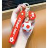 Football Keychain For Fan PVC Soft Glue Soccer Pendant Keychain Accessories Bag Decoration Qatar Cup Souvenirs Key Chain Gifts