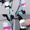 Folding Bike Coffee Cup Holder – Colorful  Water Bottle Stand, No-Drill Cup Mount for Cycling Accessories