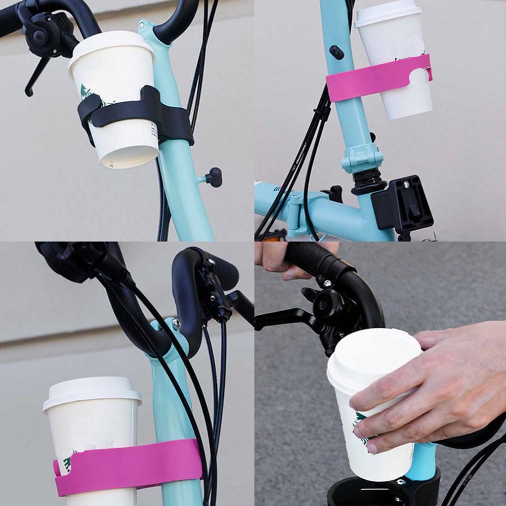 Folding Bike Coffee Cup Holder – Colorful Water Bottle Stand, No-Drill Cup Mount for Cycling Accessories