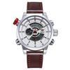 NEW AMST Luxury Brand Men's Quartz LED Watches Men Fashion Casual Sports Clock Genuine Leather Military Wrist Watch