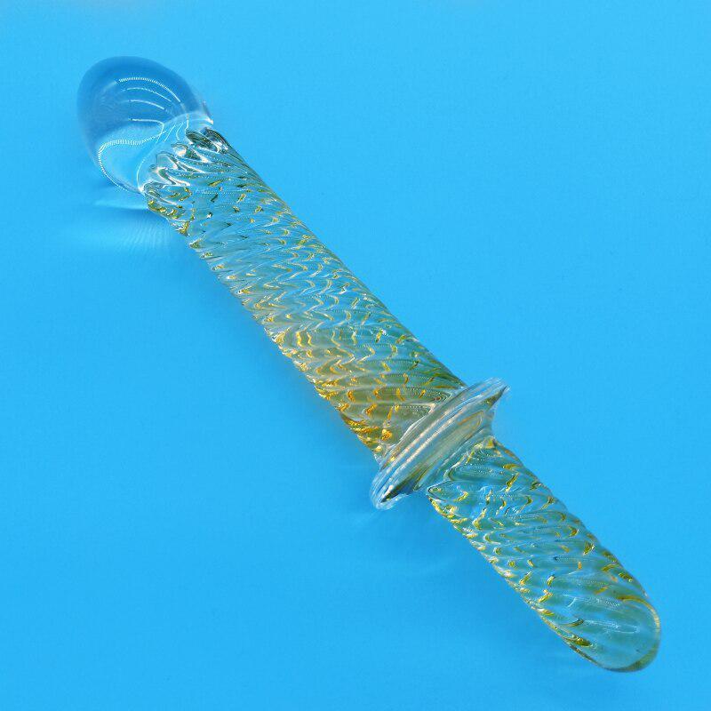Pyrex Glass Crystal Yellow Šperky Dekorace Sexuální hračka