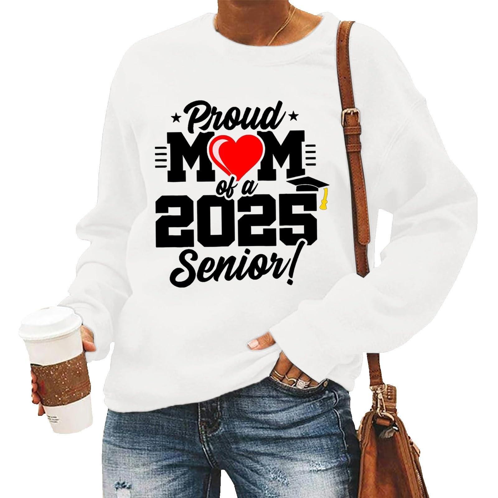 

Женские топы с круглым вырезом и принтом из хлопка, повседневная мода, длинный рукав, пуловер, топ, блузка M белый