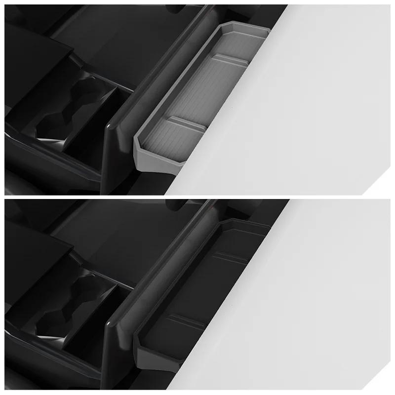 Screen Rear Storage Box for Tesla Cybertruck 2024 Silicone Instrument Panel Storage Box Organizer Accessories for Cyber Pickup