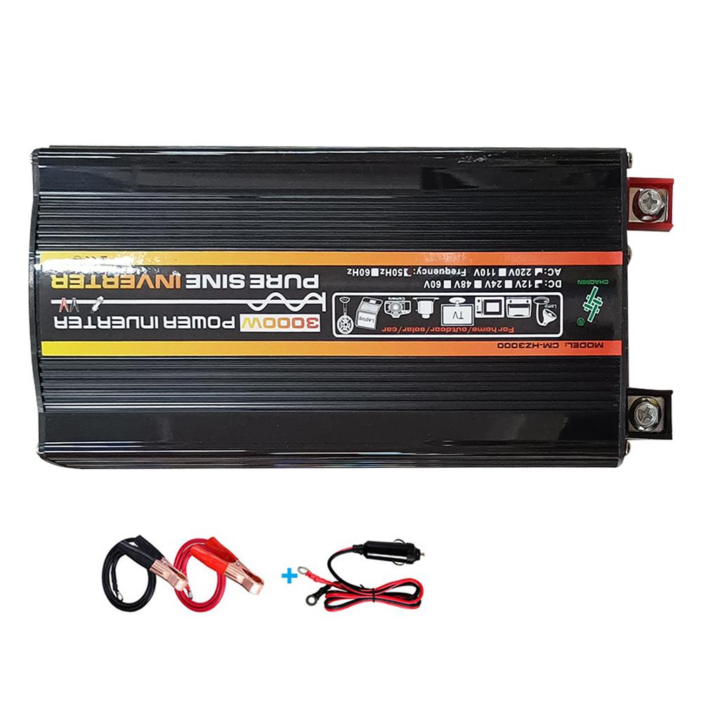 Car Power Inverter LED Voltage Screen Display Pure Sine Wave Inverter