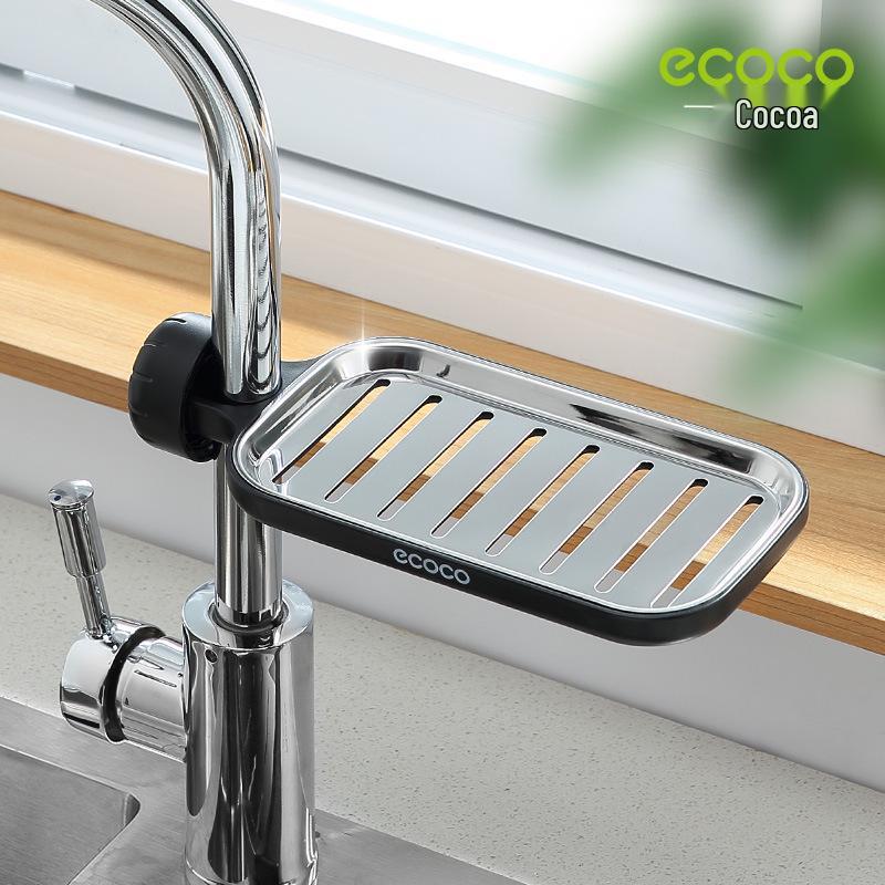 

Stainless Steel Sink Faucet Rack - Kitchen Dishwashing Storage