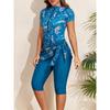 3 Pieces Printed Swimsuit Women 2025 Surfing Diving Clothes Swimwear Female Beachwear Bathers Bathing Swimming Swim Suit