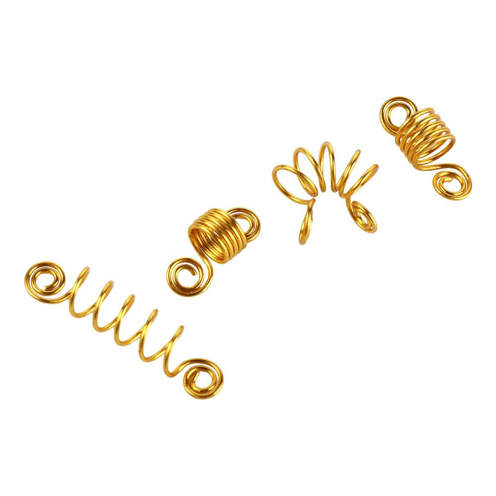 10Pcs DIY Spring Hair Rings Hair Braids Cuffs Tubes Hair Accessories Dreadlocks Beads African