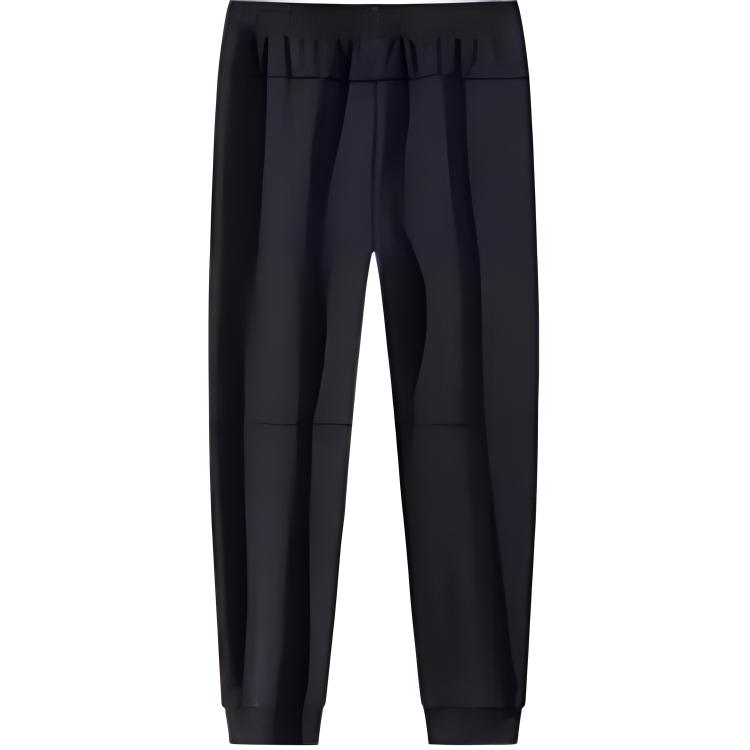 Anta Training Series Casual Simple Solid Color Elastic Cuff Knitted Sports Pants Women Bottoms Black 162447310N-1