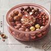 Bandeja de Servir de 5 Compartimentos, Portátil, con Tapa, a Prueba de Polvo, Ideal para Aperitivos, Galletas y Verduras