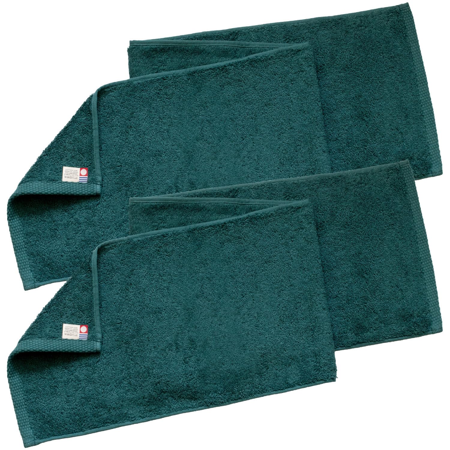 

Transparan Sports Set of Imabari Towel and Scarf Made in 23 x Cotton Towel, 2, Towel, VICTORY, Japan, Absorbent, Approx. 100cm, 100% (Deep Green)