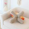 Fake Campfire Plushies Simulation Bonfire Plush Toy Soft Stuffed Funny Fake-Fire Camping Toy Cartoon Campfire Firewood Doll Floor Cushion Decorative
