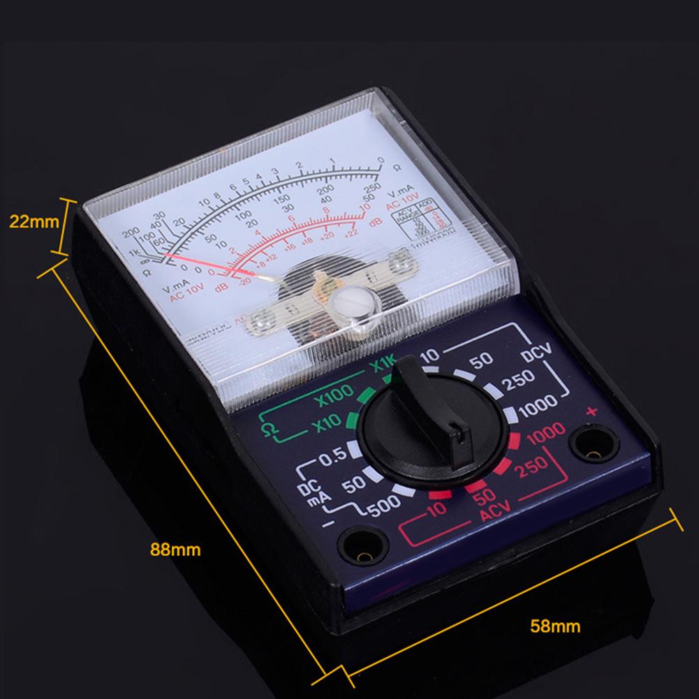 Mini Analog Multimeter Tool 110A AC Digital Multimeter Tester Portable Volt Multi Meter Car Battery Tester Circuit Tester