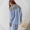 Women's Plaid Long Sleeve Pajama Set - 2025 Autumn Collection