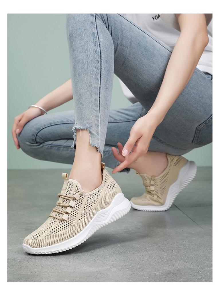Women's Lightweight Mesh Hollow Out Casual Sports Shoes - Soft Sole, Summer Style
