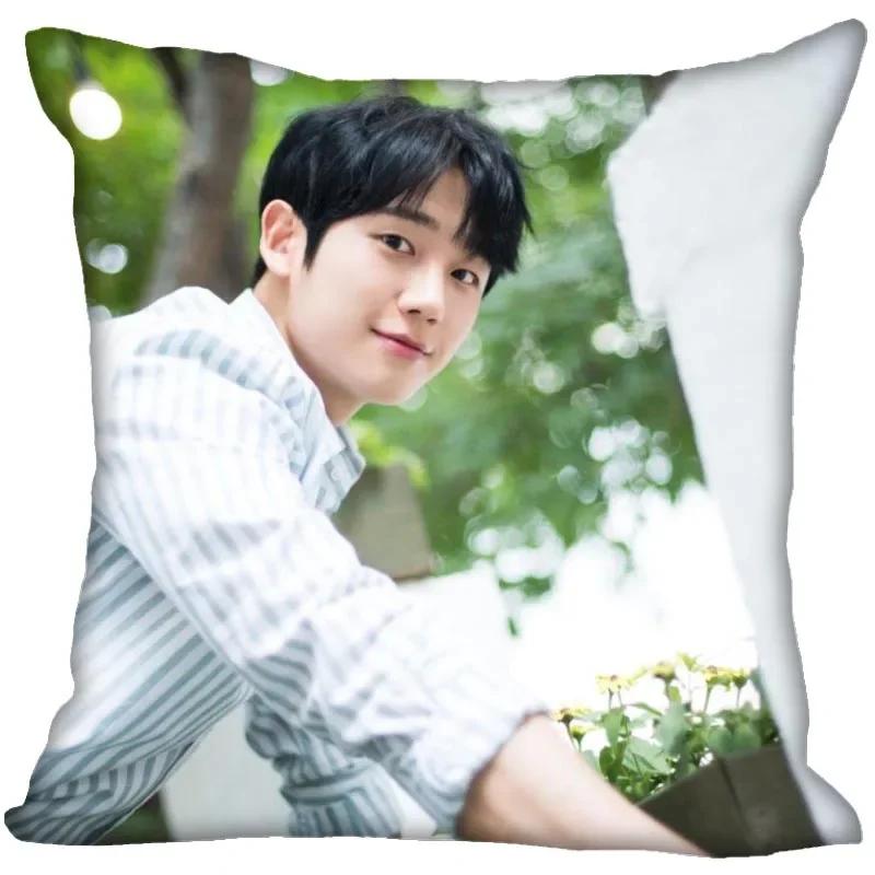 Jung Hae In Pillow Cover Bedroom Home Office Decorative Pillowcase Square Zipper Pillow Cases Satin Soft No Fade 0209