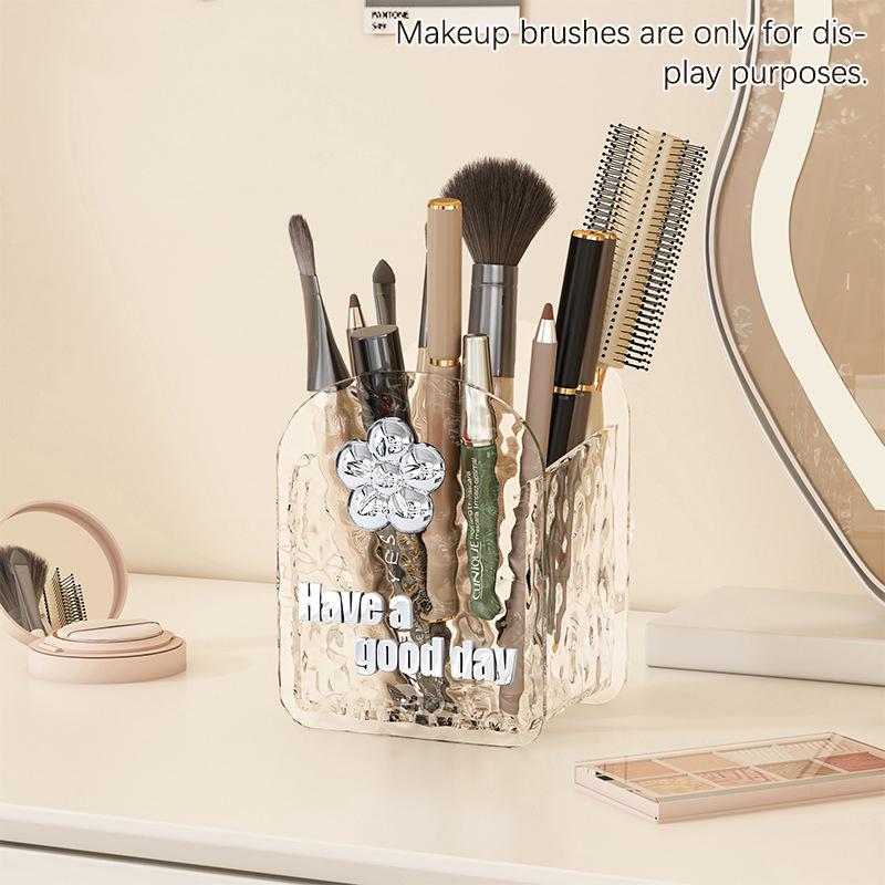 

Косметическая кисточка настольный органайзер туалетный столик украшения коробка для хранения креативный чехол для кисточек для женщин общежитие домашний аксессуар прозрачный