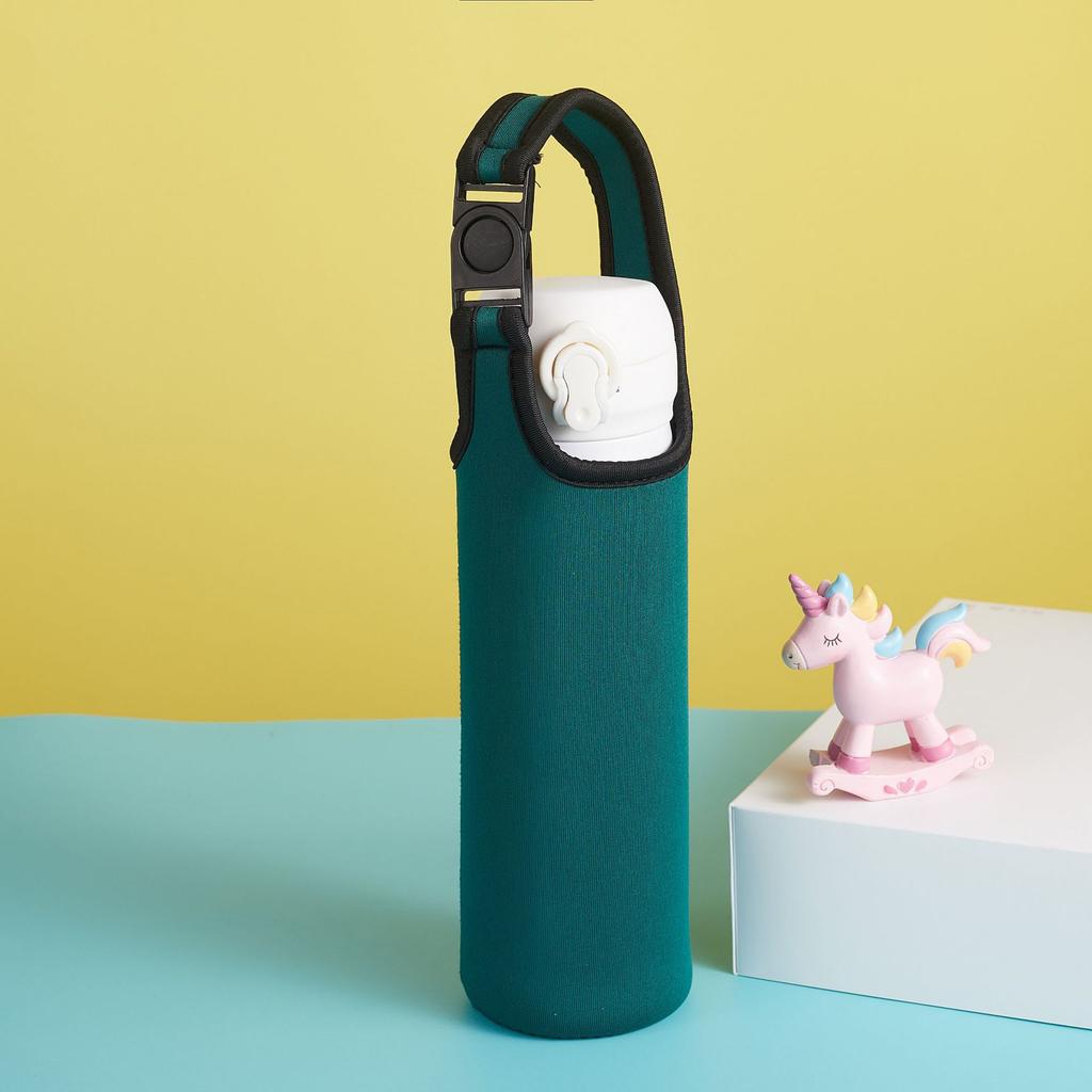 450ml-600ml Tragbare Neopren Vakuumbecher Hülle Wasserflaschenbezug Isolierhülle Tasche Glasflaschenetui Beutel Sport Camping Ac