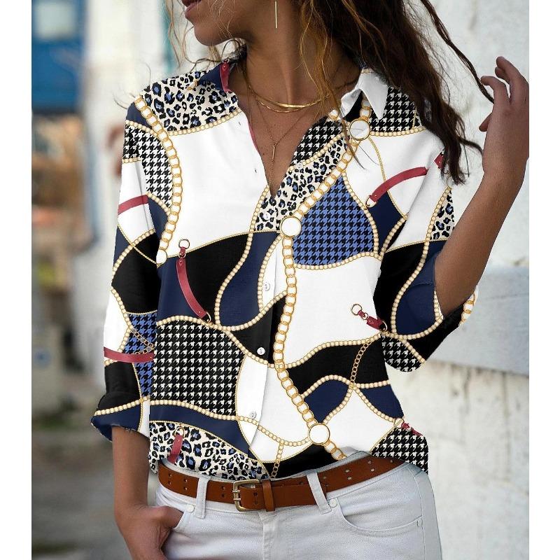 Elegant Long Sleeve Women Shirts Casual Loose Large Size Shirts Women Fashion Tops Women