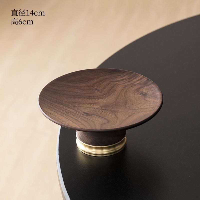 Exquisite Walnut Wooden Tea Tray Dried Fruit Snack Fruit Plate  Dessert Plate Tea Shop Tea Tray Cake Pan Dim Sum Dish Plates