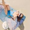 Stylish Marble Anime Beach Swimming Towel Soft Absorbent Washcloth Children's Gifts For Kids Travel Camping Gym