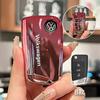 Valve Stems Caps For VOLKSWAGEN VW High-end Car Remote Key Case Cover Gradient Color TPU Fold Keyless Bag For VW Volkswagen Polo zg0
