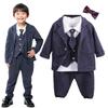 Suit Complete Outfit Set for First Baby Formal Wear for Kindergarten Entrance and Weddings [Shiawase Warehouse] Boys' [6-Piece Gentlemen] Ceremonies,