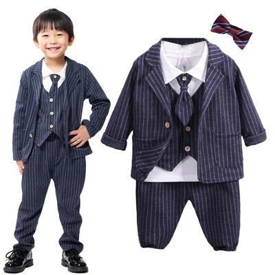 Suit Complete Outfit Set for First Baby Formal Wear for Kindergarten Entrance and Weddings [Shiawase Warehouse] Boys' [6-Piece Gentlemen] Ceremonies,