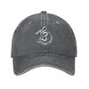 Musical Notes Icon Music Adjustable Washed Denim Cotton Low Profile Dad Trucker Hat Fitted Baseball Ball Cap for Men Unisex