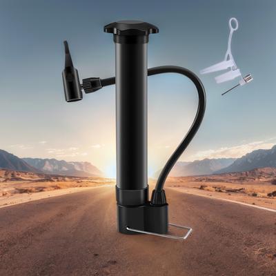 80PSI Bicycle Floor Pump Schrader Valve Balloon Tire Inflator Lightweight Mini Air Pump for Road Mountain Bikes Balls