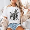 Rabbit Drummer T-Shirt, Funny Bunny Music Tee, Rabbit Playing Drums Shirt, Rock Animal Band Tee, Pet Musician Graphic Tee