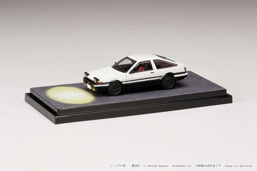 HJ64 1/64 Toyota Sprinter Trueno GT APEX (AE86) / Initial D Engine Model with Wataru Akiyama Finished Product