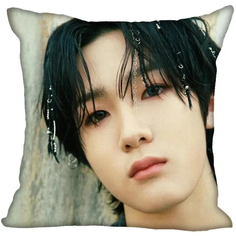 P1Harmony KPOP Cushion Cover Polyester Throw Pillow Case Super Soft Satin Fabric Cushion Cover Festive Home Decorative Cushions
