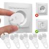 Key Socket Power Protective Cover  Power Switch Safety Protective Outlet Guard Locks Anti Electric Kids Safety Supplies