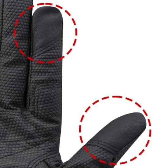 TONBOREX Honeycomb Pattern Synthetic Leather Smartphone Touchscreen Size Light Handy Touch Cold Weather Fire Disaster Tomborex Gloves, Operation,