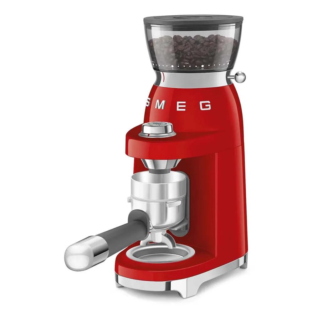 Smeg CGF03RDEU Coffee Grinder 240g 150W Red