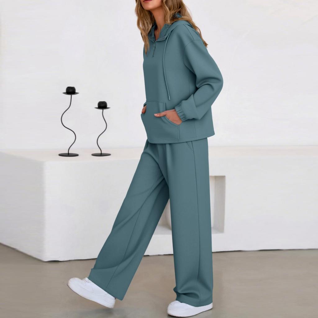 Conjuntos de Duas Peças para Mulheres Casual Solto Camisas de Manga Comprida e Shorts de Cordão de Cintura Alta Fato de Treino Outfits de Outono