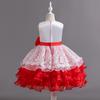 Girls' Dresses Skirts Bowknot Flower Girl Wedding Evening Dresses Birthday Party Puffy Dresses Programme Performance Dresses  Girl's Favourite Dress