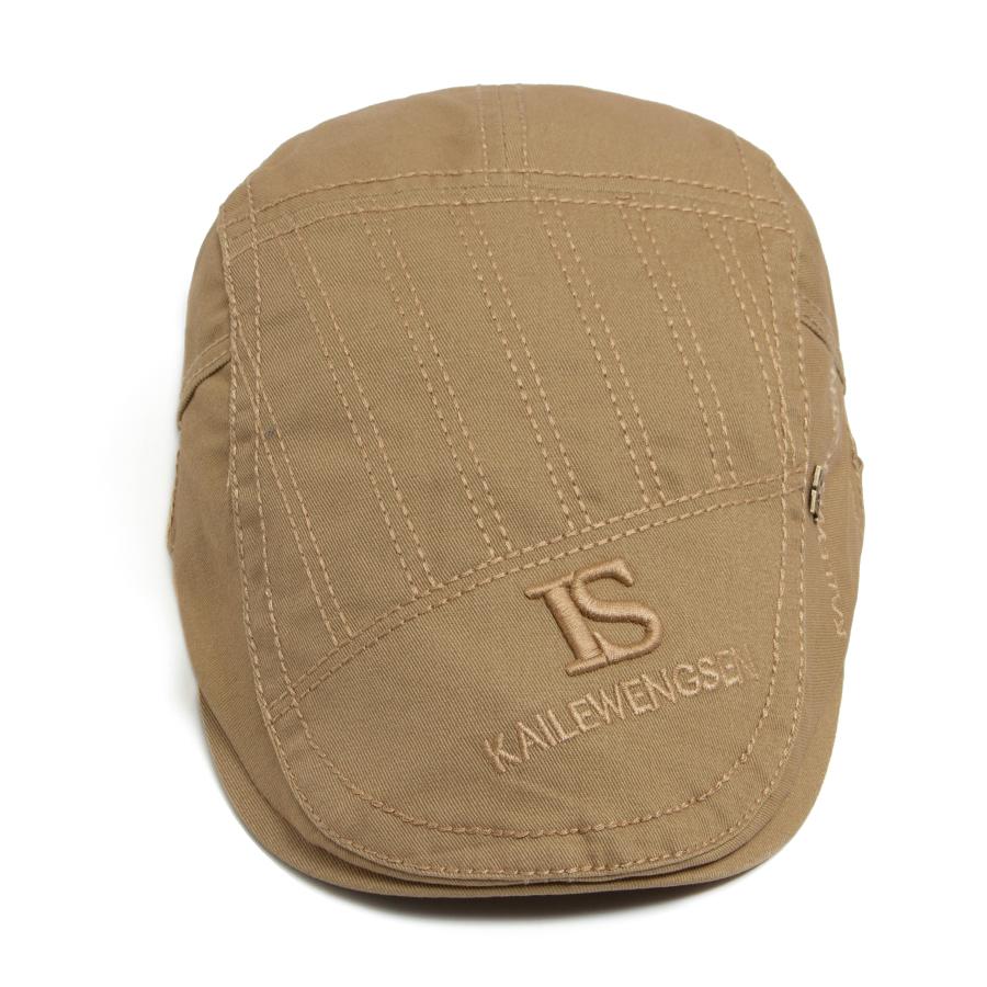 New Men Embroidery Flat Cap Summer Vintage Beret Visor For Male Fashion Casual Newsboy Hat Spring Autumn  Women Caps Adjustable