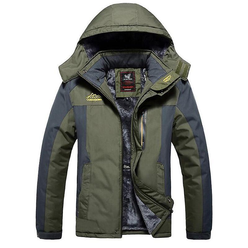 Winter Jacket Men Thick Windproof Waterproof Fleece Jackets Mens Milit