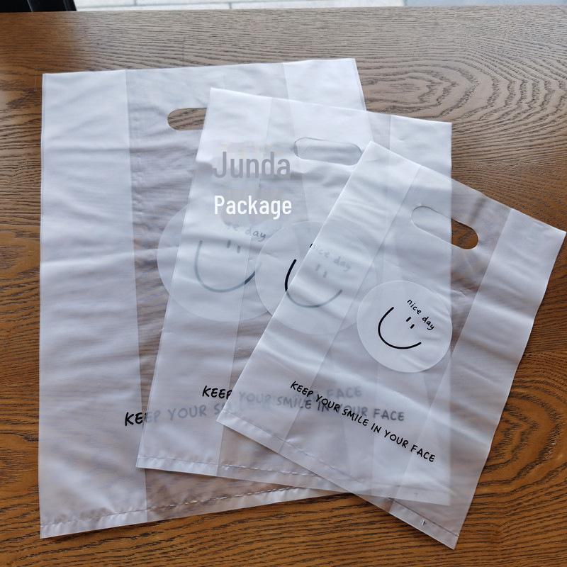 Smiley Face Handbag: Cute Packing Bag for Baking, Bread, Snacks & Accessories