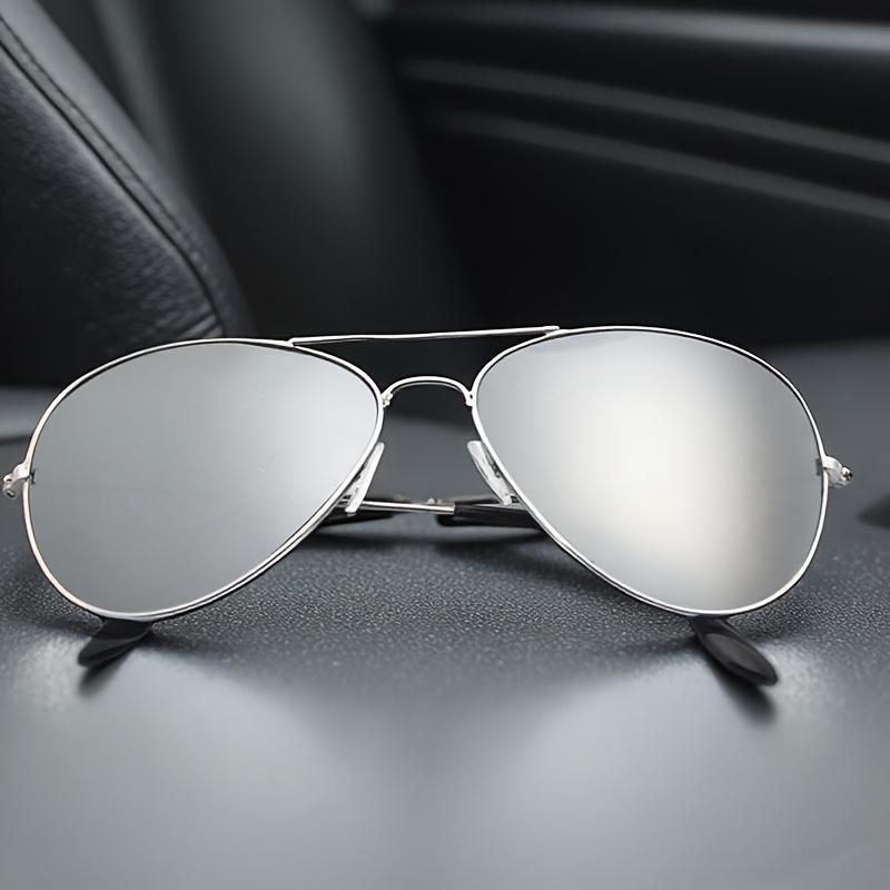 Retro Klassiek Dubbele Brug Metalen Frame Spiegellens Paddebril voor Mannen, Modieuze Bril Geschikt voor Dagelijkse Straatfotografie