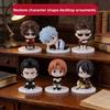 Gintama Pvc Figurine Set With Sitting Characters For Desk Decor And Gift Ideas